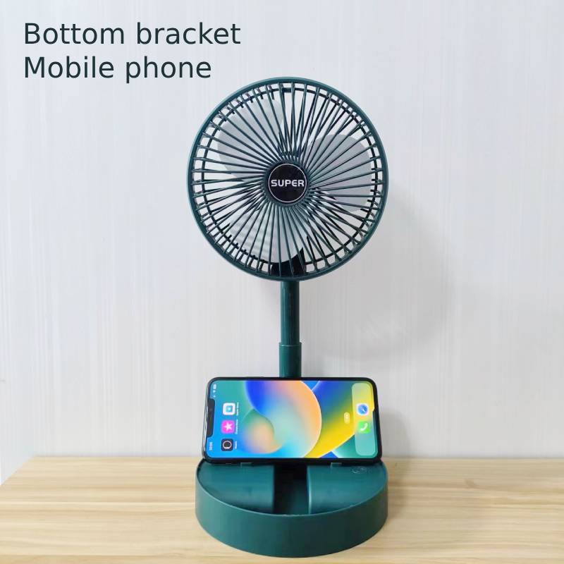 Portable Foldable Fan, USB Charging Retractable Mini Fan, High-Speed Silent Electric Fan, Outdoor Camping & Hiking Equipment