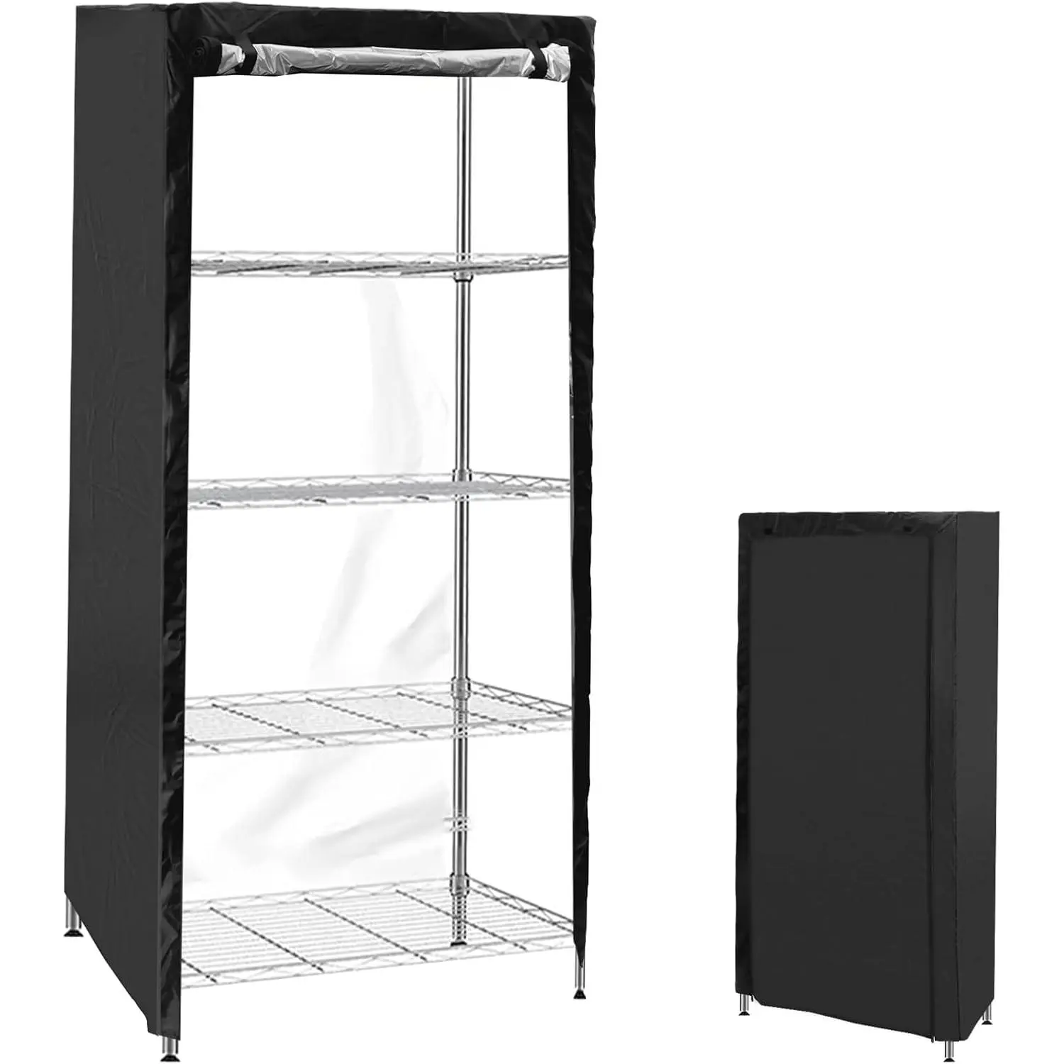Shelf Cover,  Storage Shelving Unit Cover,  Wire Rack Covers with Zipper for Keeping Rack Clean, Indoor Wire Rack Dust Cover, Fits Racks 36" L X 18''w X 72''h