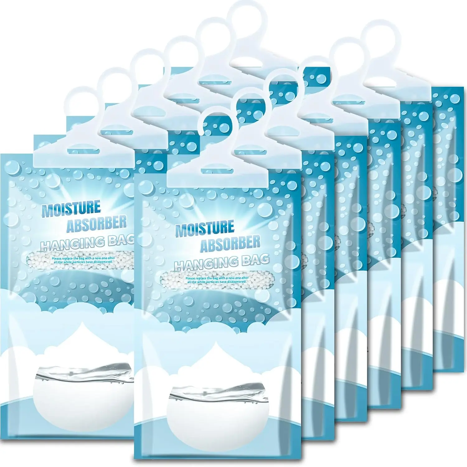 Absorbers 12 Pack -  Free Humidity Absorber High-Efficiency Dehumidifier Bags Portable   Bags for Closet, Bathroom and Kitchen