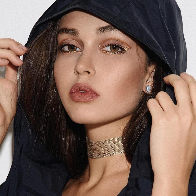 Jstyle 6 Pairs Magnetic Earrings for Women Men Stainless Steel Cubic Zirconia Earrings Stud Round Square Teardrop Earrings CZ Non Pierced Jewellery Hypoallergenic Fake Earrings Set Gift Daily