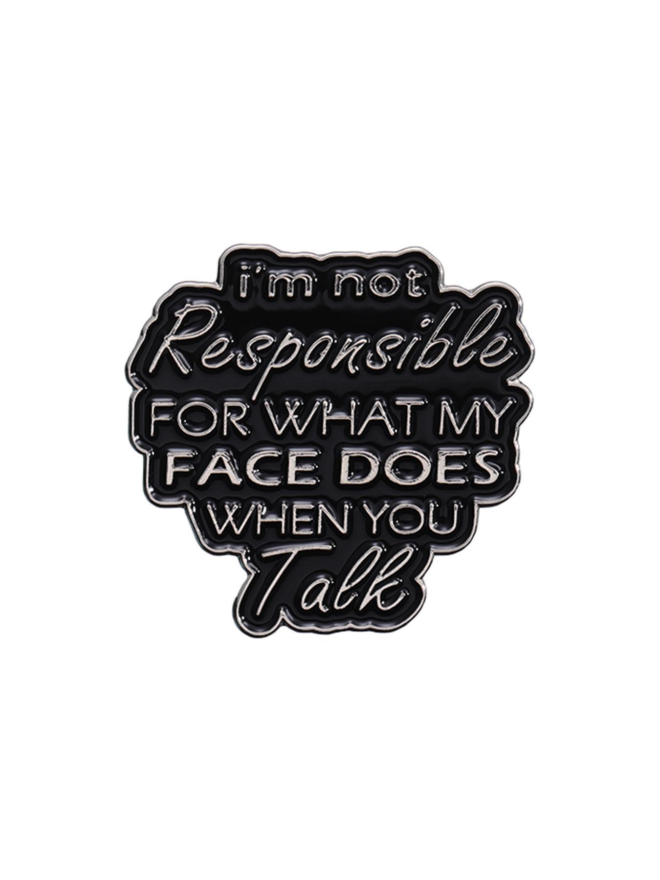 Creative Letter Pattern Pin, Cute Fashion Brooch for Women & Men, Fashion Brooch for Party, Daily Clothing Decor, Trendy All-match & Exquisite Brooch for Birthday Gift, Men Accessories