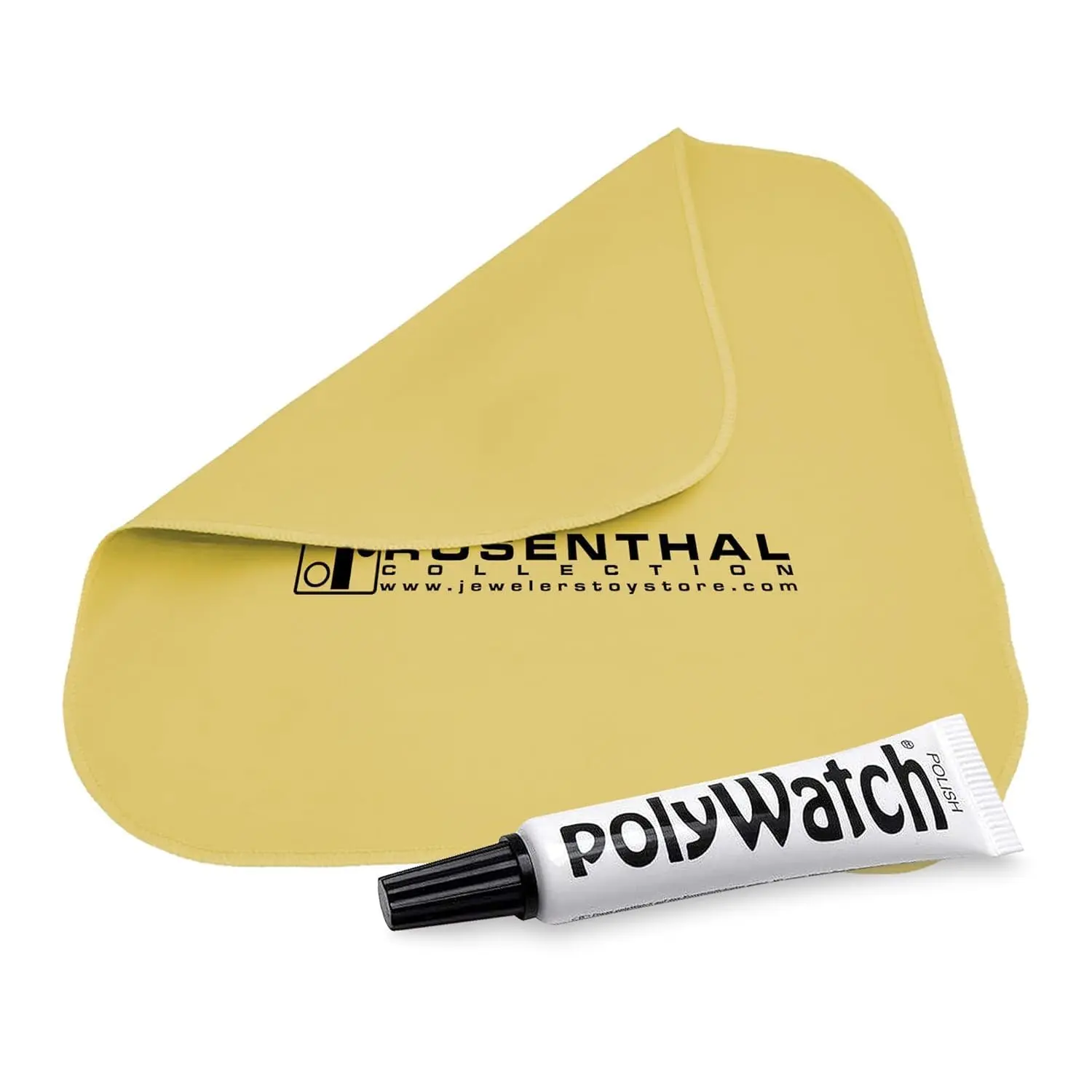 PolyWatch Plastic Watch Scratch Remover Polish with Microfiber Cloth - 2 Pack Professional Polish for  Watch  Repair & Restoration -  Since 1926 (1)