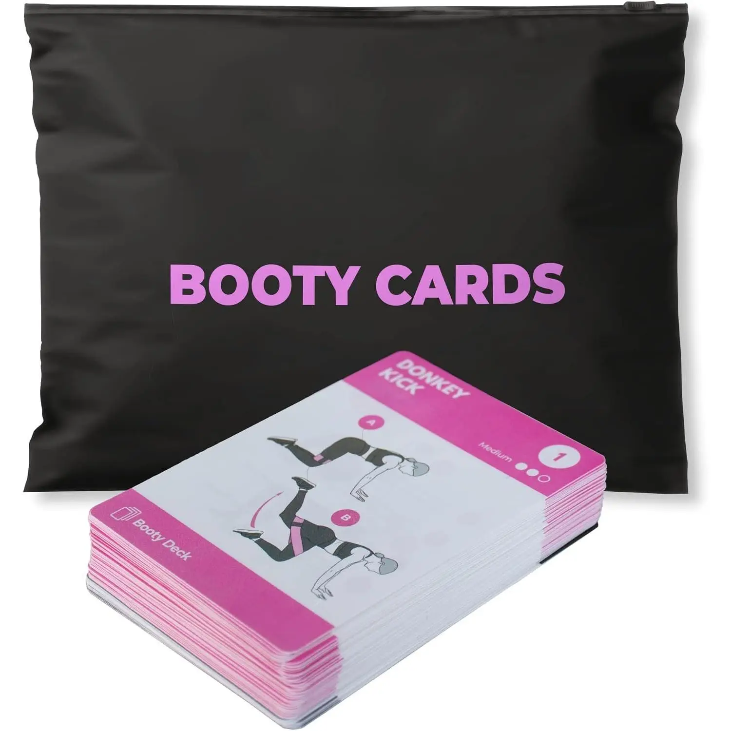 Workout Cards - Instructional Fitness Deck for Booty Band Workouts, Beginner Fitness Guide for Resistance Band  Exercises at . Includes Workout Routines.
