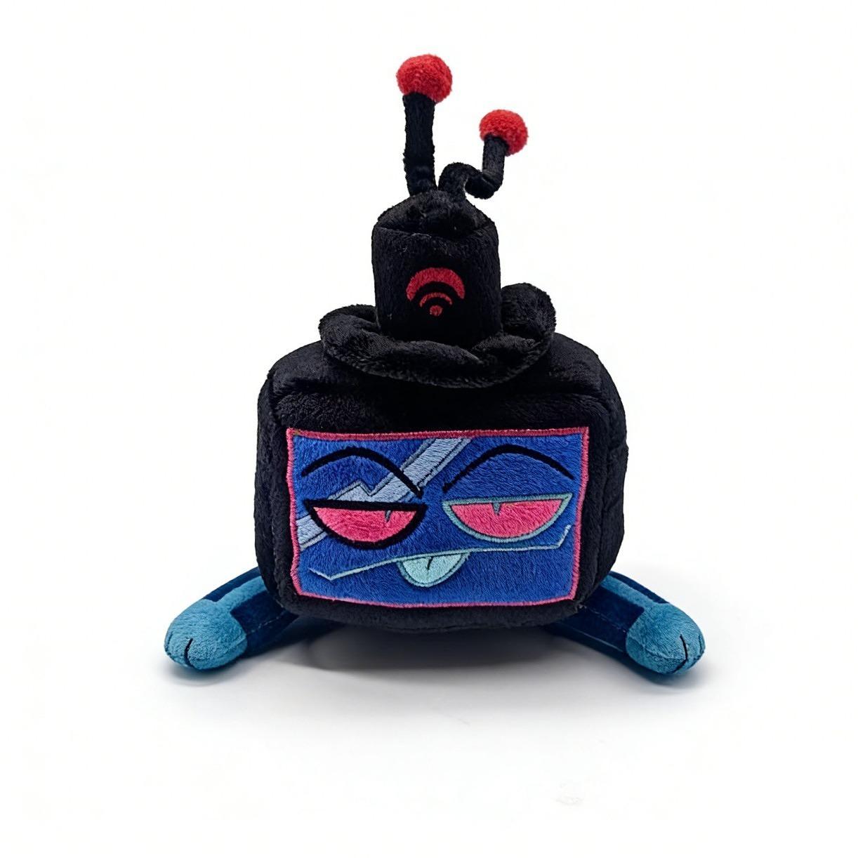 Hazbin Hotel Vox Plush Pillow Cushion 25cm Cute Stuffed Toy With Hat Niffty Anime Merch Kawaii Plushie Soft Doll Stress Relief Toy Anxiety Relief Sensory Toy Horror Theme Halloween Gift Birthday Gift For Kids Adults Room Decor Throw Pillow Gift