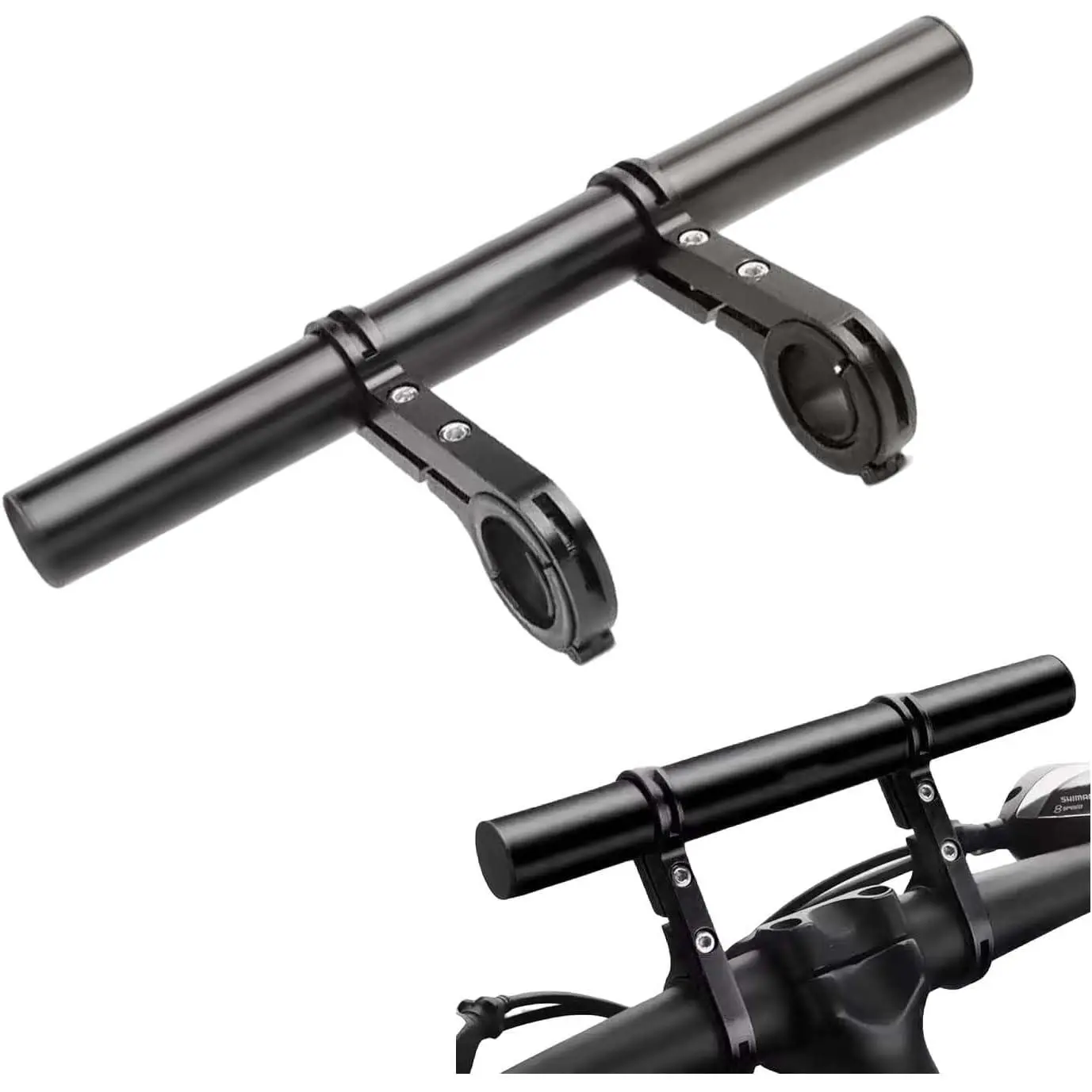 11.8in  Handlebar Extender Phone Mount Bracket | 11.8in   Handlebar Extender, Mount,Phone GPS Holder,Fits 1.25in Bars,Rust-Proof,Easy 5Min Install