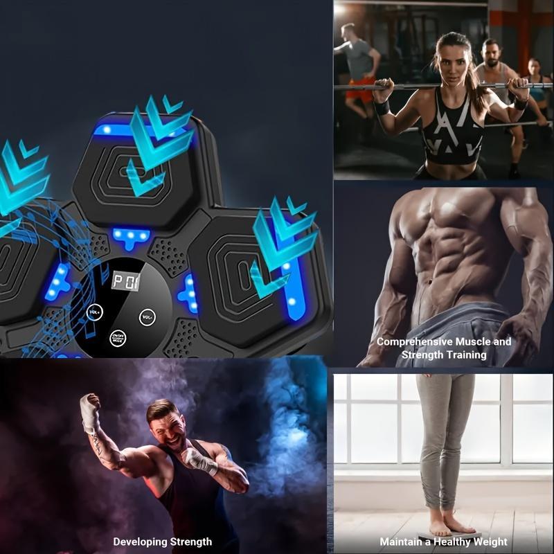Smart Music Boxing Machine, Wall Mounted Boxing Training Equipment with Boxing Gloves, Punching Bag, Boxing Training Tool for Home Gym, Sports Toys for Men & Women