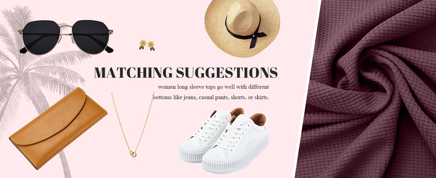 GRECERELLE Waffle Knit Long Sleeve Shirts for Women Crew Neck Slim Fitted Going Out Tops Y2k Outfits