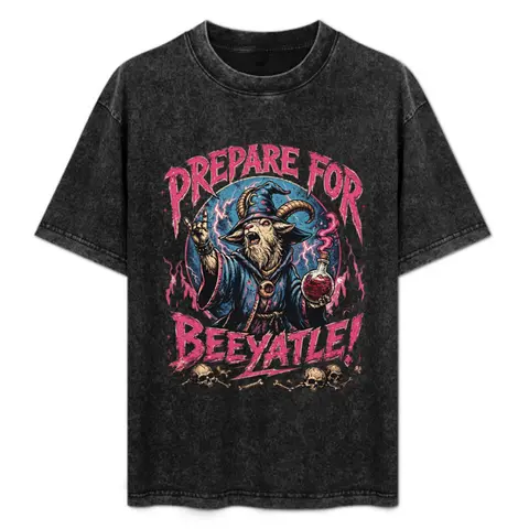 Beeyatle Menswear Oversized Relaxed Fit Cotton Dungeon Crawler Carl Tee - Streetwear Graphic Top, Sci-Fi LitRPG Fan Gift, Gradient Fabric Y2K Casual Sports Top, Easy Everyday Tee for Workdays (Princess Donut DCC Item)