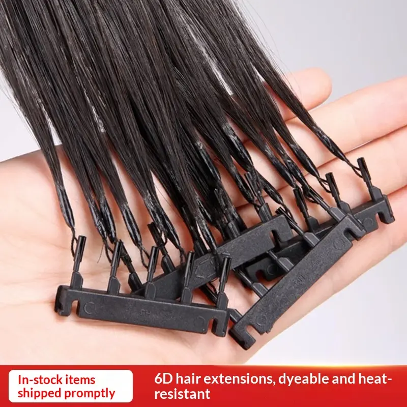 6d second-generation seamless hair extension clip-in hairpiece real hair feather extension