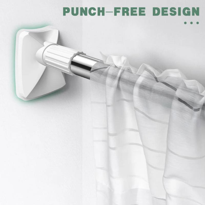 Clothing Hanger Telescopic Rod Stainless Steel Multipurpose Curtain Support Pole Balcony Clothes Drying Hanger For Wardrobe