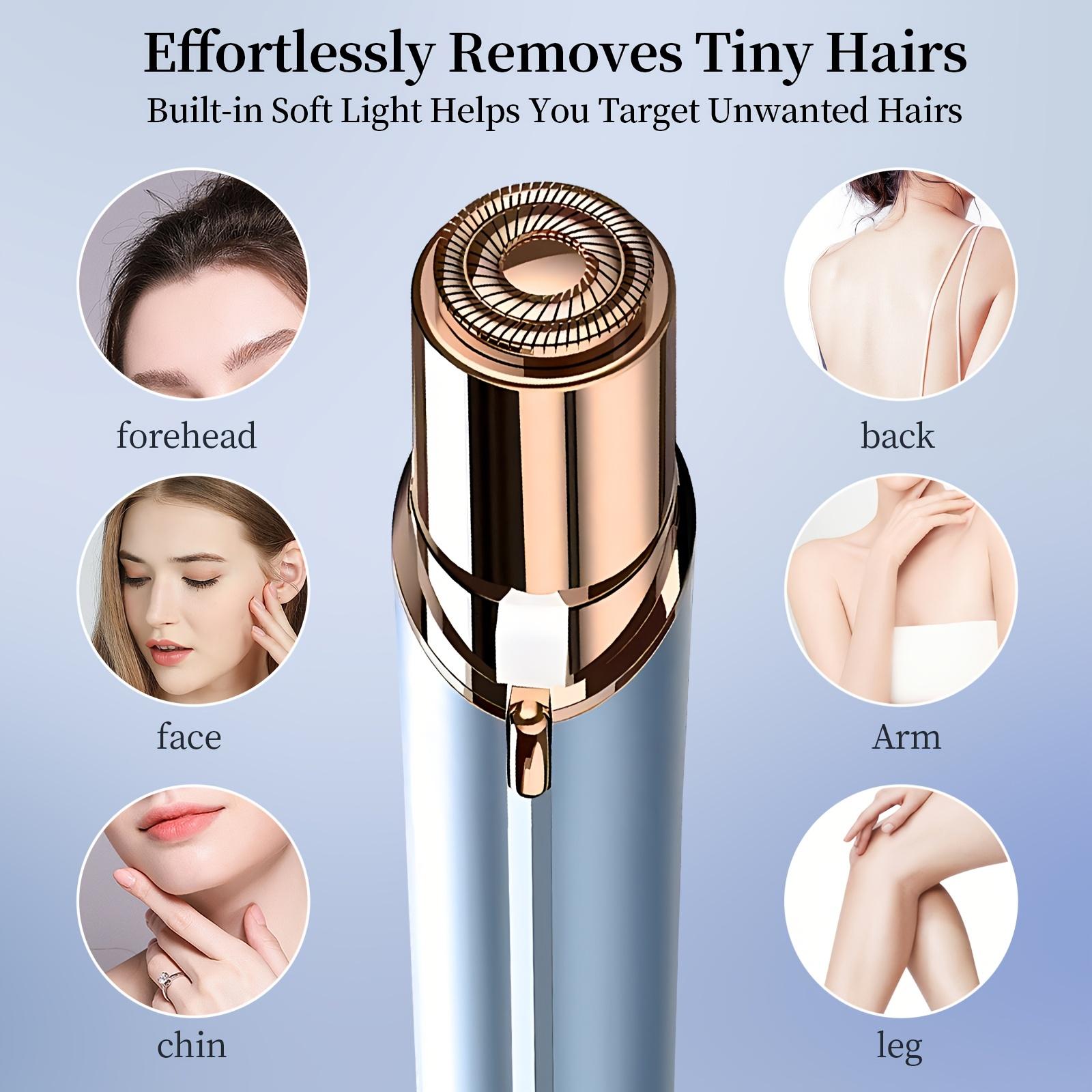 Facial Hair Remover Painless Electric Shaver Women Face Portable Lip Balm Hair Remover for Lips Chin Beard Finger Bikini Trimmer USB Rechargeable Brush Manual Epilator White Facial Hair Remover Painless Electric Shaver Women Face Portable Lip Balm Hair Remover for Lips Chin Beard Finger Bikini Trimmer USB Rechargeable Brush Manual Epilator White