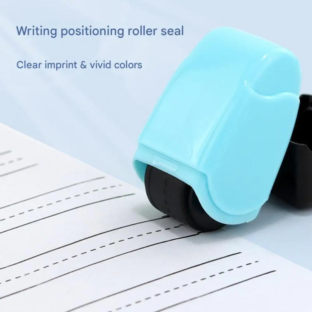 Handheld Roller Stamp, Self-Inking Straight Line Maker for Clean Lines, Reusable & Mess-Free, Durable Design for Homeschool, Office & Handwriting Practice, Automatic, Compact, Uniform Spacing, Pre-Loaded Premium Ink, Clean, Consistent Lines