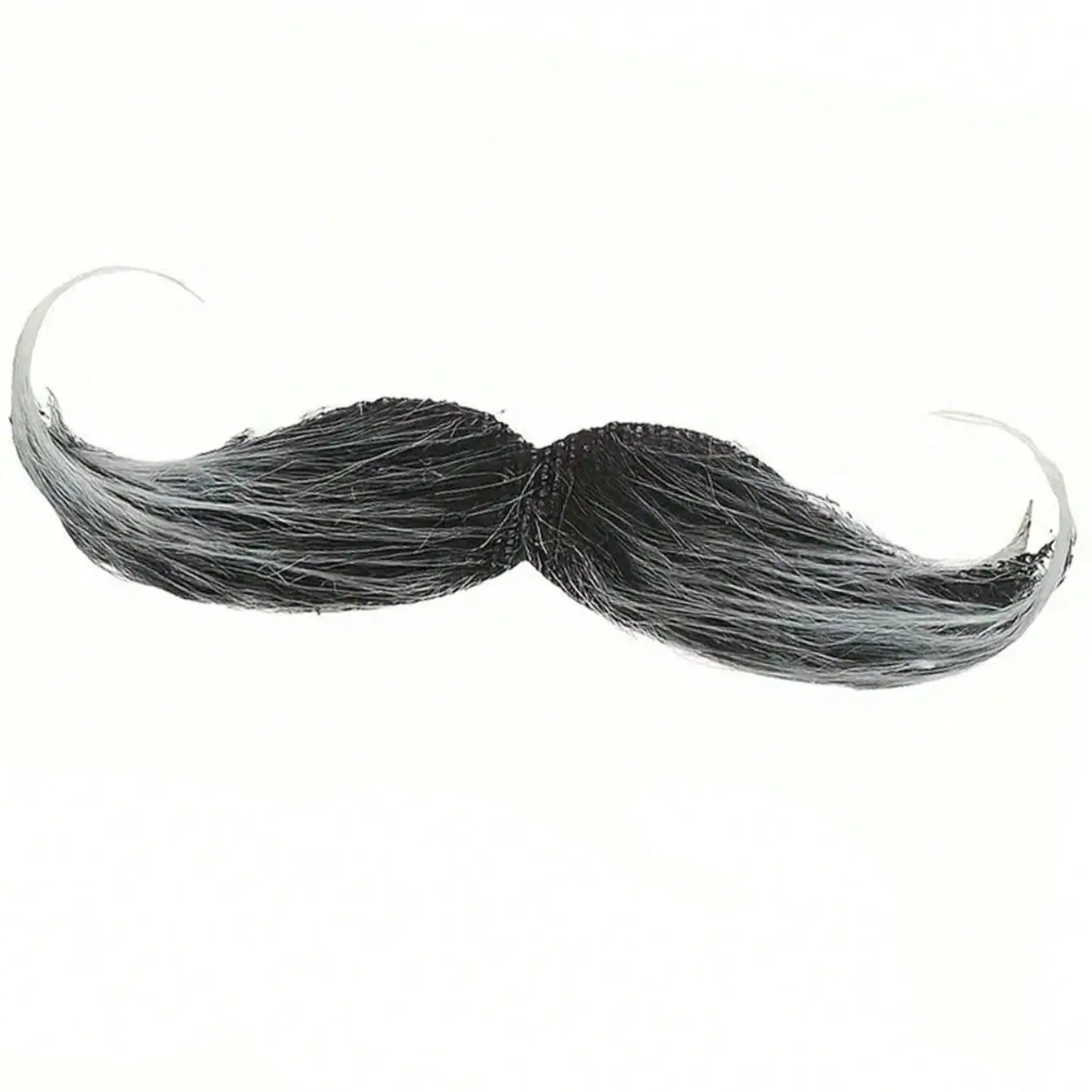 Dark Gray, Trendy, Cool, and Humorous Mustache—Realistic fake mustache, perfect for Halloween, Christmas, cosplay, and themed events—Soft to the touch, hand-washable, and reusable