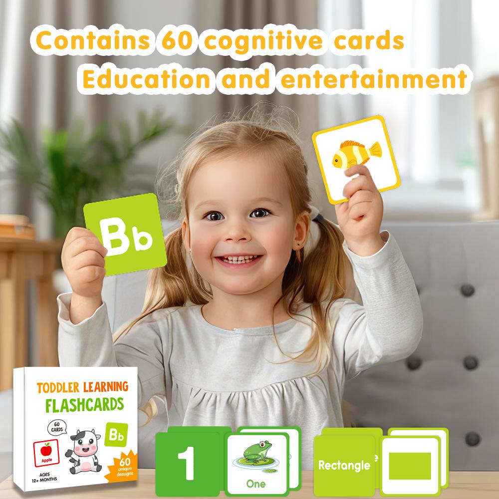 Colorful Design Learning Flash Cards, Flashcards Learning Alphabet, Cartoon Animal Alphabet Shapes, Educational Early Childhood Development, Fun Study Tools for Kids