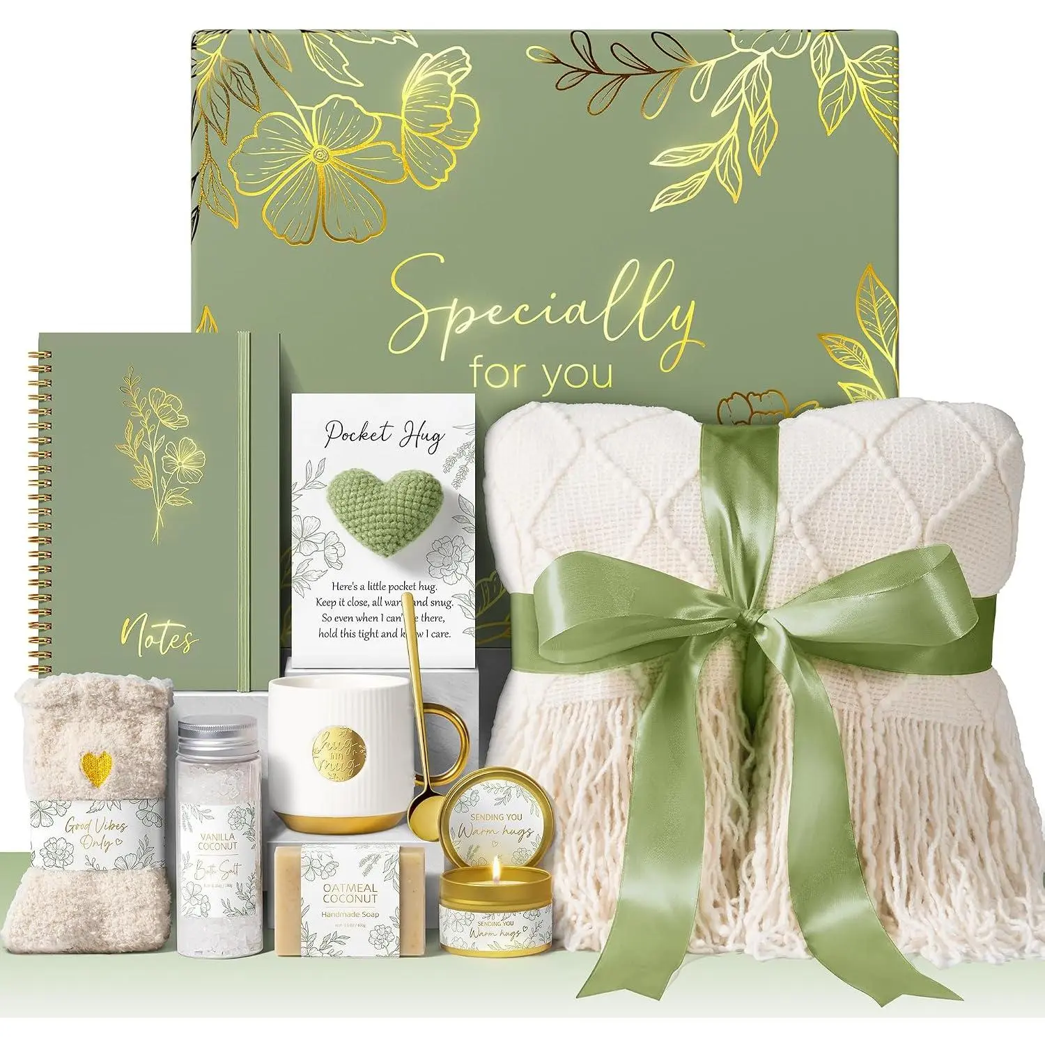 Birthday Self Care Gifts for Women Get Well Soon  Baskets Care Package | Sympathy   Baskets Thinking of You Christmas Inspirational   Gifts Set for Mom Her Wife Sister