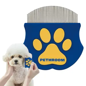 Professional Eye Comb for Pets | Stainless Steel Tear Stain Remover for Cats & Dogs | Gentle Round-Head Grooming Tool | Compact & Portable for Eye Gunk Removal