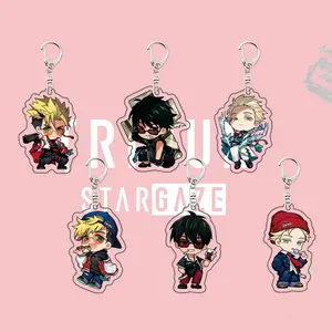 Trigun Stargaze Acrylic Keychain, Vash Wolfwood Knives Chibi Figure, Techwear Fashion Ver. Anime Charm, Bag Accessory, 2026 New