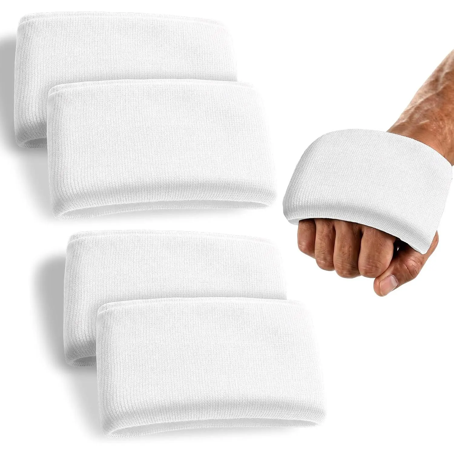Unisex Low Profile Gel Padding Knuckle Guards, 1/2/4-Pair Multi-Size Hand Protection for Boxing, MMA/Kickbox Sparring, Fitness Athletes with Shock Absorption, Stretch-Fit Design