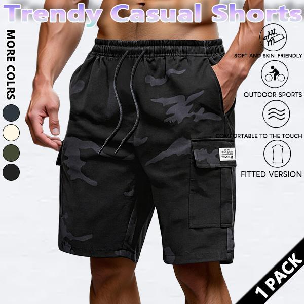 Men's new summer casual work shorts, camouflage sports capri pants, loose and casual fit, quick-drying ice silk beach shorts. Men's new summer casual work shorts, camouflage sports capri pants, loose and casual fit, quick-drying ice silk beach shorts.