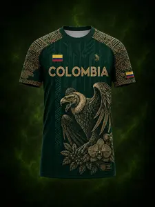 ModoPartido Mexico Spain Colombia England Honduras Aztec Eagle Heritage Soccer Jersey Multicolor Vibrant Green Style #summerwins