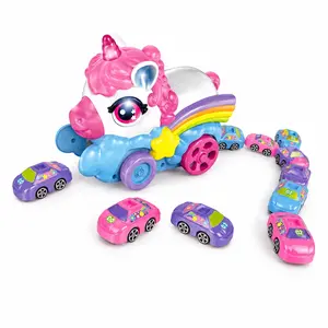Unicorn Remote Control Car, Magnetic RC Toy, 6 Random Colors, Lights & Sounds, 2.4GHz Dual Joystick, USB Rechargeable, Ideal Gift