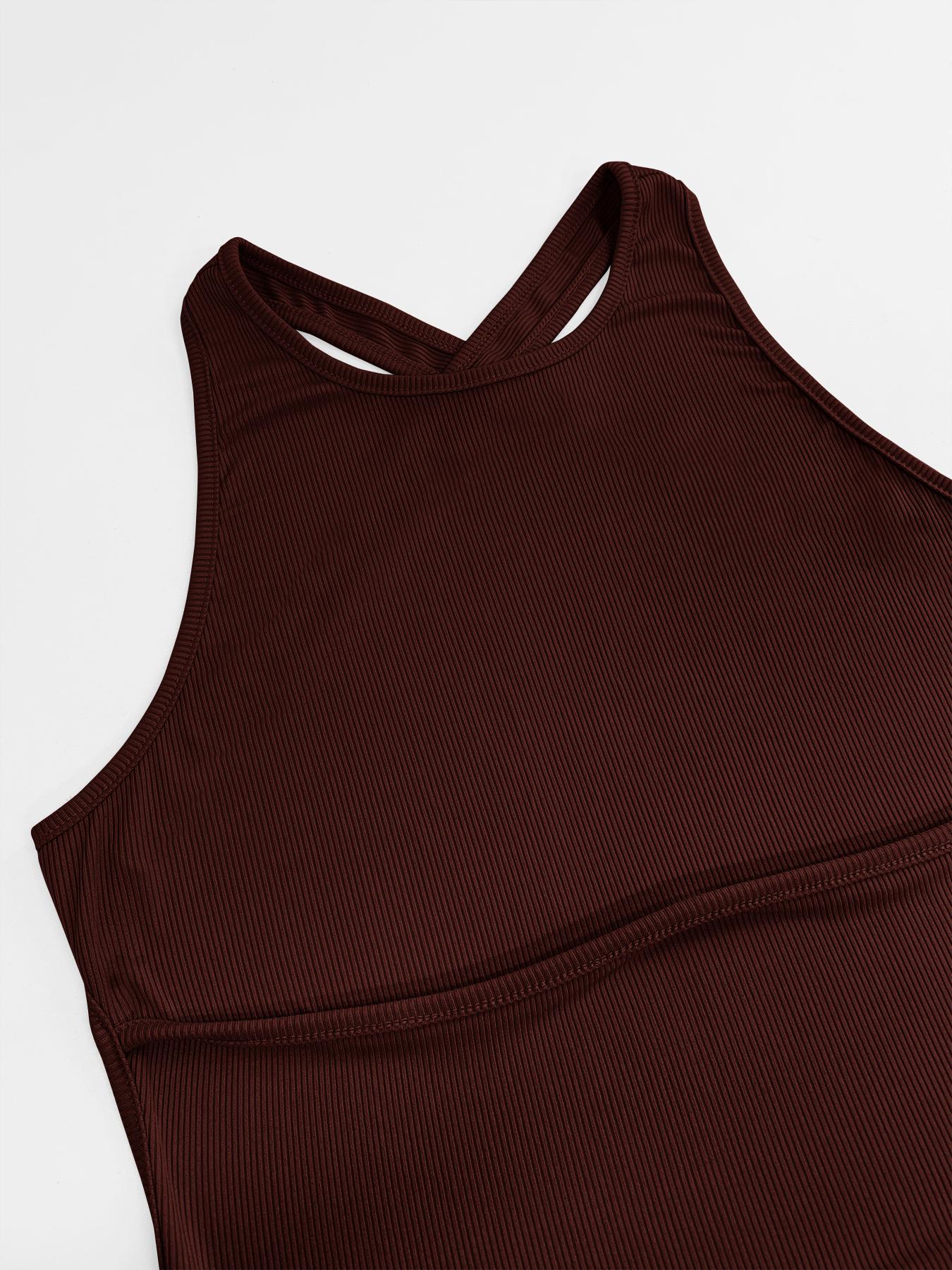 Women's Sexy Chic Off-Shoulder Midi Dress, Backless Criss Cross Design, Split Hem, High Stretch Fabric, Casual Long Sleeveless Dress