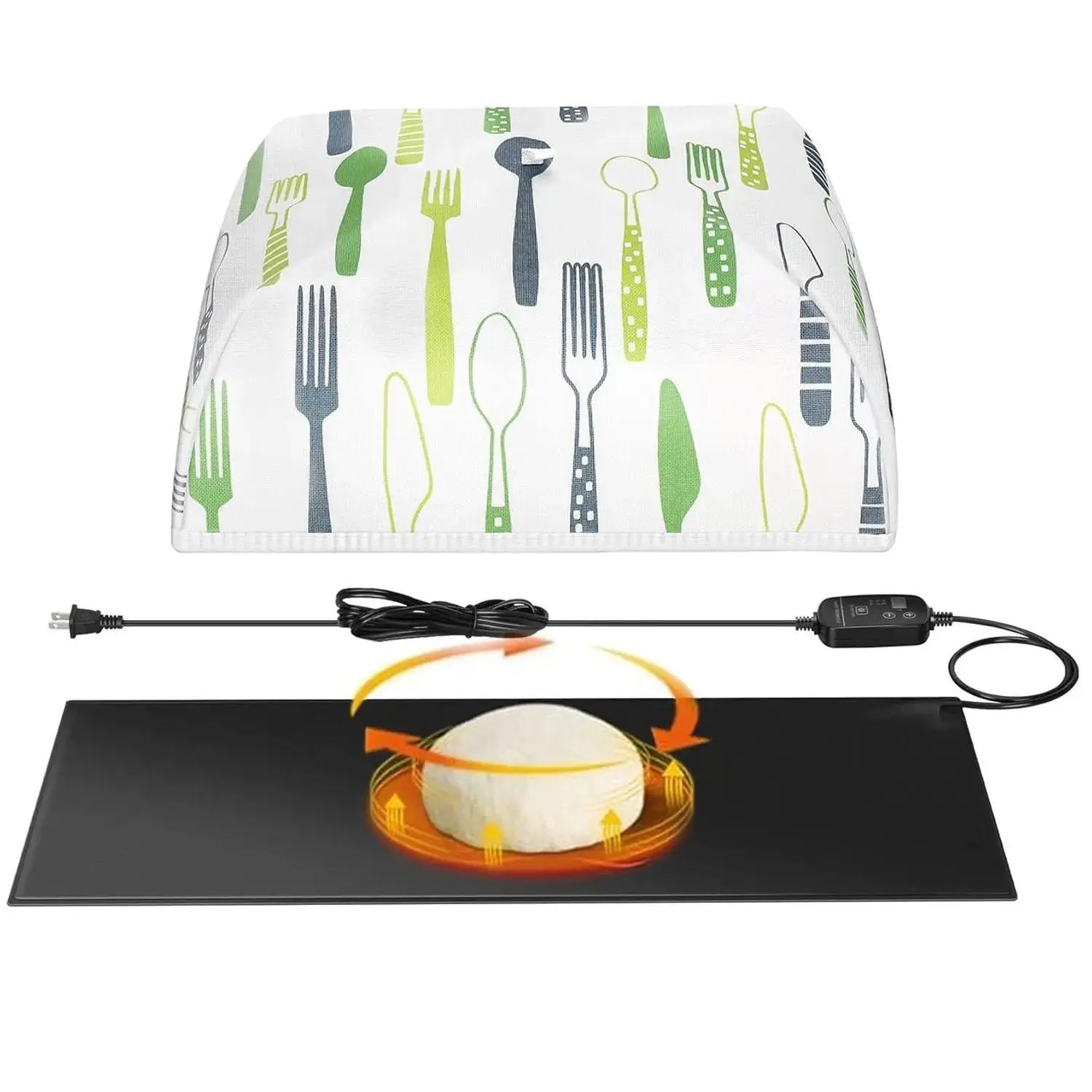 Sourdough Heating Mat Dough Proofing Box Fahrenheit, 59°F - 140°F Adjustable Dough Rising Heating Mat, Heated Bread Mat for Sourdough,Bread Warmer Mat with Sourdough Starter Warmer Dome