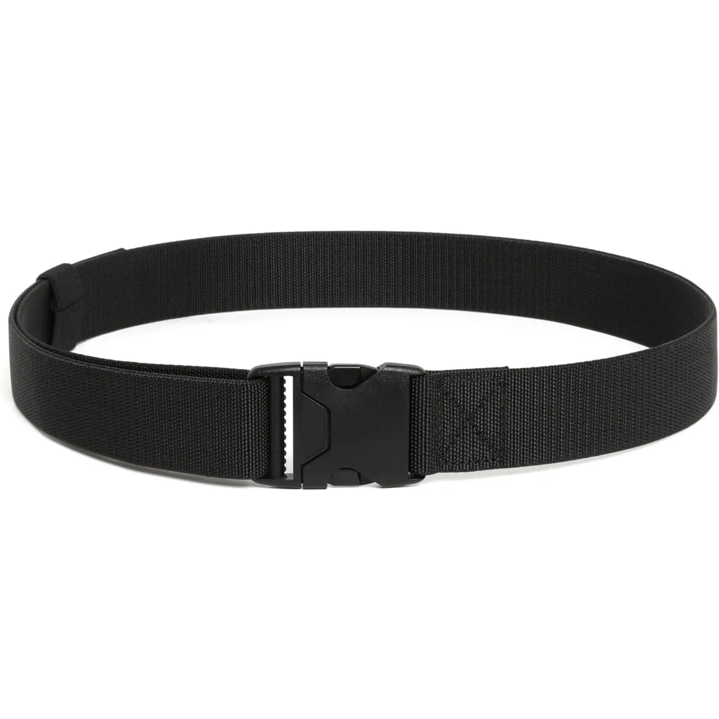 Men's Elastic Stretch Belt 1.5" Adventure Web Belt with Non-Metal Travel Friendly Buckle Non Slip, Adjustable