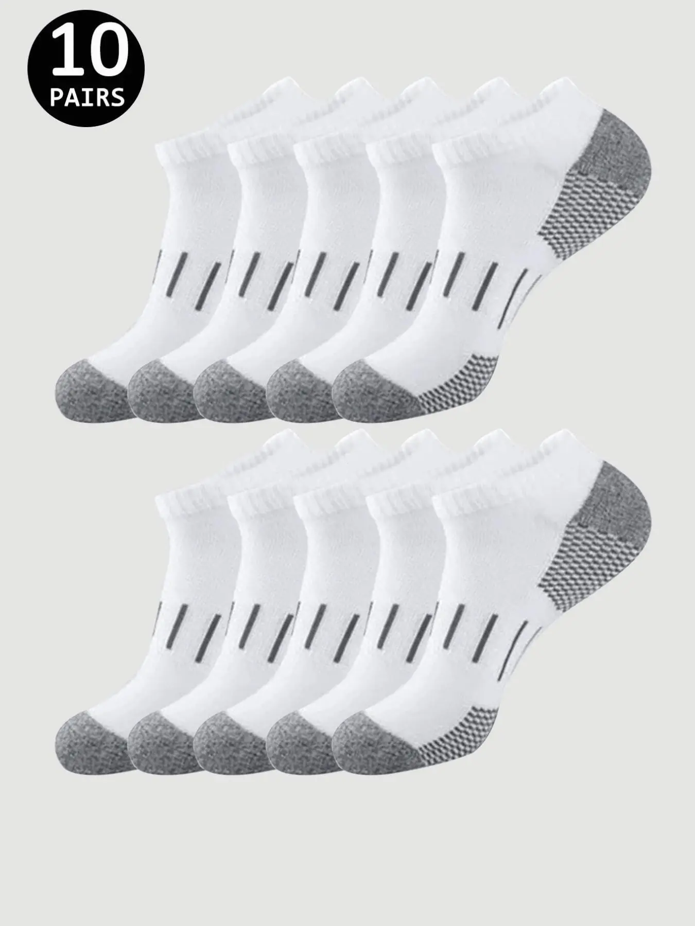 Men's Breathable Short Socks, Anti-Slip Sports Socks, Low Top Ankle Socks, Running & Basketball Socks, Comfortable & Odor-Resistant, Workout Socks, Athletic Socks, All Season Socks