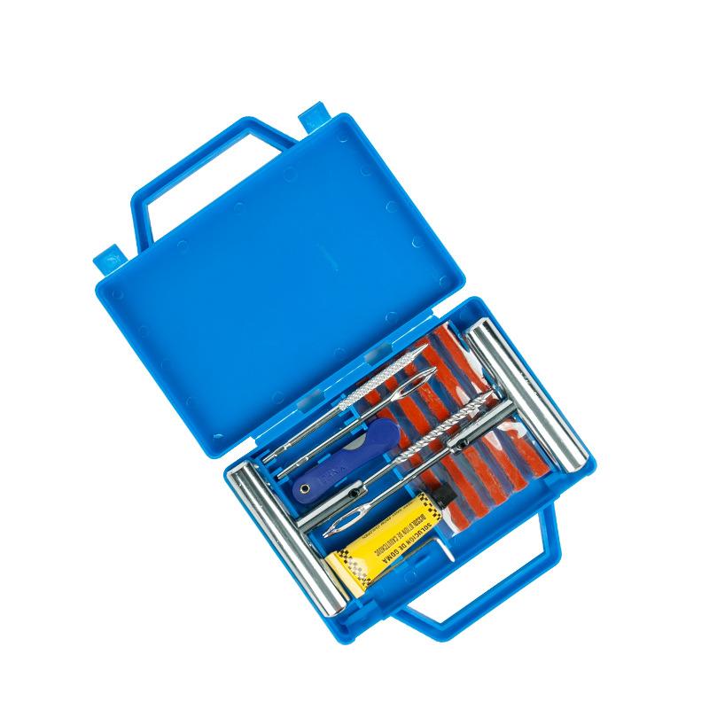 Car & Vehicle Vacuum Tire Repair Kit with Rubber Strips Fast Glue & Sealant for Motorcycle Electric Bike Emergency Fix