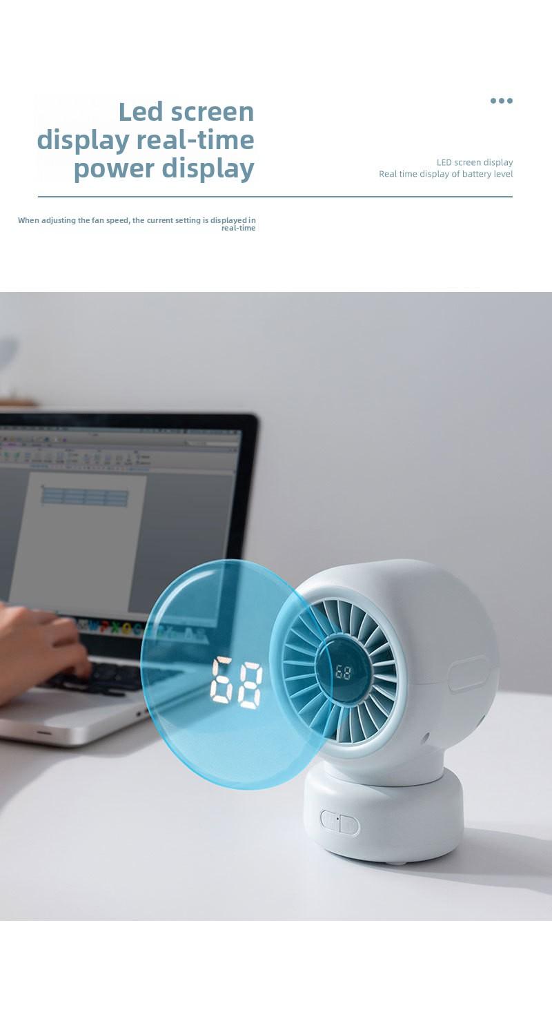 New baby stroller fan with oscillating head, octopus clamp for baby stroller, portable desktop rechargeable mini clip fan