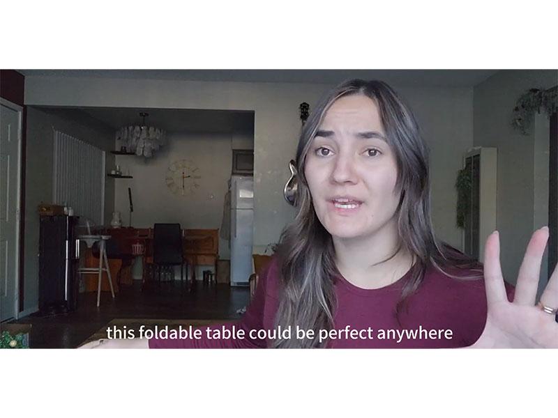 Small Computer Desk Folding Table - 35.8" Foldable Office Desk, No Assembly, Perfect for Small Spaces in Bedroom, Dorm, or Apartment, Portable Mini Desk or Study Table with Compact Design, Brown