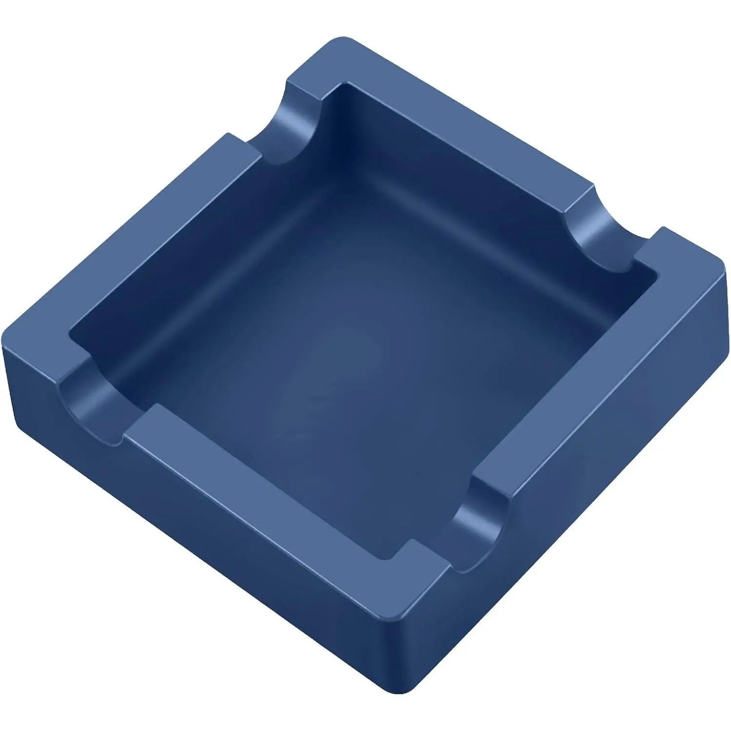 Cigar Ashtray with Large Wide Rests Suit for Any Gauge Cigars,Silicone Cigar Ashtrays for Outdoors Indoor Patio Outside,Unbreakable/Burn-resistant/Non-slip Ashtray (Navy Blue)