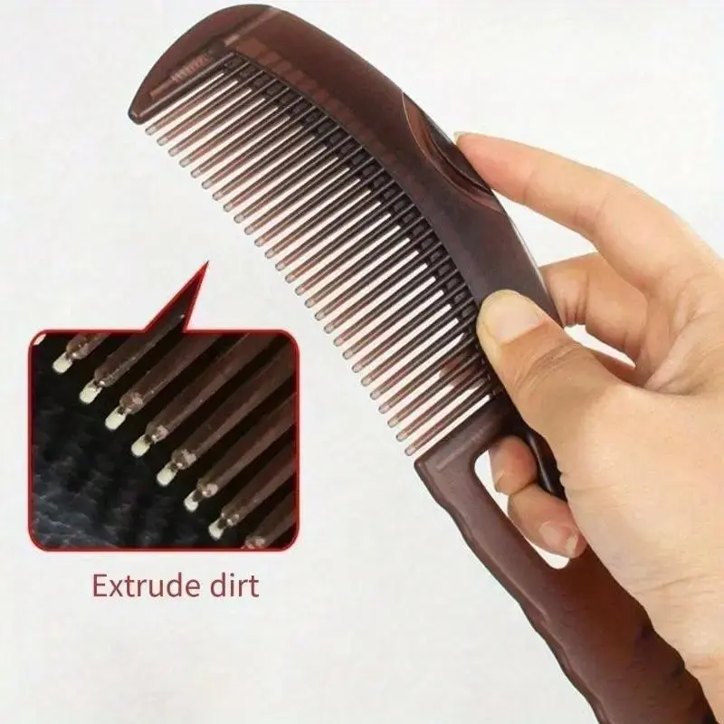 Dark Energy Anti-Dandruff Scalp Comb, Abs Fine-Tooth Oil-Removing Anti-Static Brush, Hair Care Gift for Daily Use
