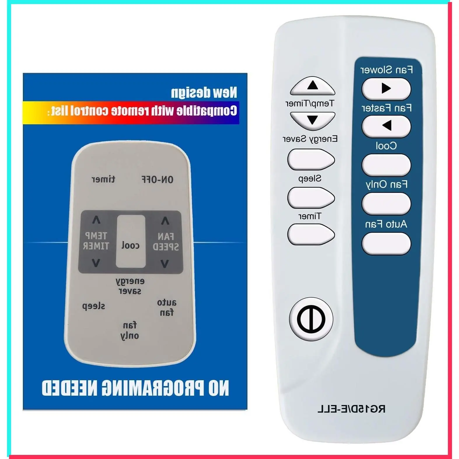 Replacement Air Conditioner Remote Control for Frigidaire Model RG15D/E-ELL RG15D/E-ELL1