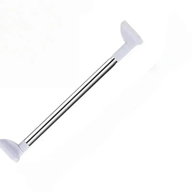 Adjustable Drill-Free Telescopic Tension Rod, Stainless Steel, No-Damage Installation, for Clothes & Curtains, Bathroom, Shower, Closet, Window