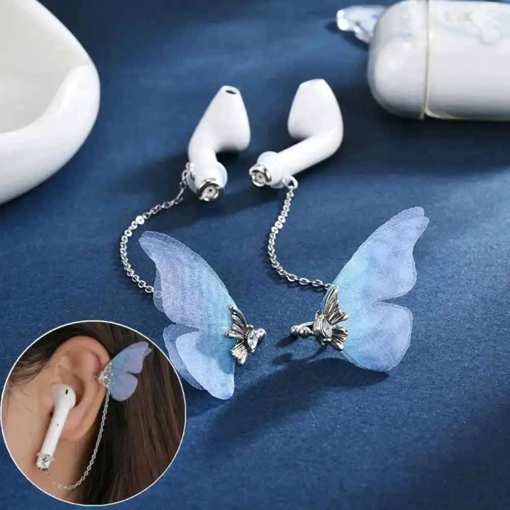 1pair Earrings Strap For Airpods Ear Holder Clips Clip-On Anti Lost Butterfly Ear Clip Ins-Style Anti Loss Wireless Earhook