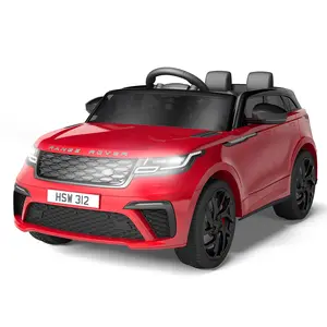 Officially Licensed Land Rover 12V 2-Seater Kids Ride On Car, Electric Vehicle with Parent Remote Control, LED Headlights, MP3 Player, Rocking Function & Pull Rod, Max 66 LBS for 3-8 Years