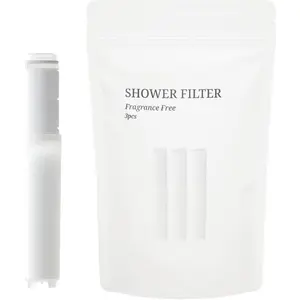 Vitamin C Shower Filter Cartridges (3 Pack) - Clinically Proven, NSF Certified for Hard Water, Removes 99% of Chlorine & Chloramine, Ideal for Conscious Consumers & Families with Children