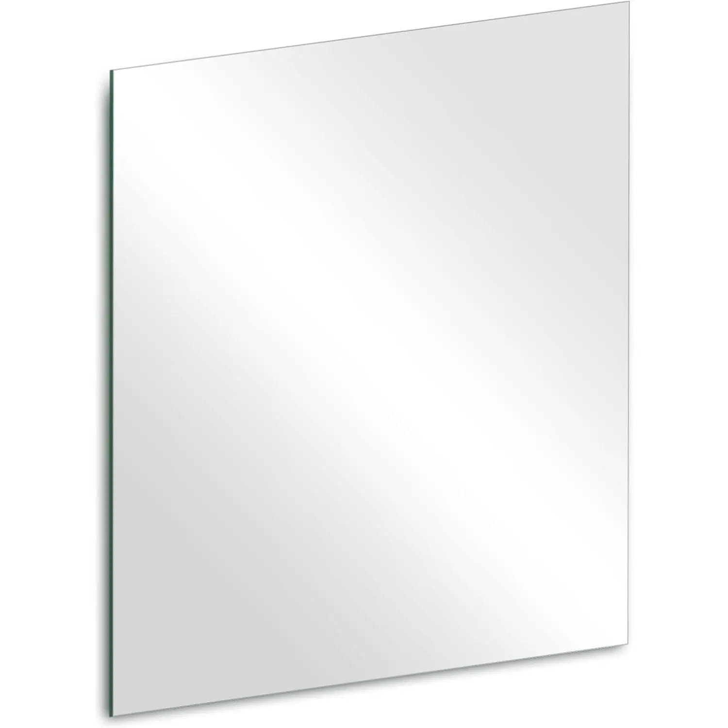14 x 12 inch Glass Wall Mirror Tile Self-Adhesive Frameless High Clear Mirror Sheet for Wall, Home Gym, Door, Bathroom, Bedroom Decor