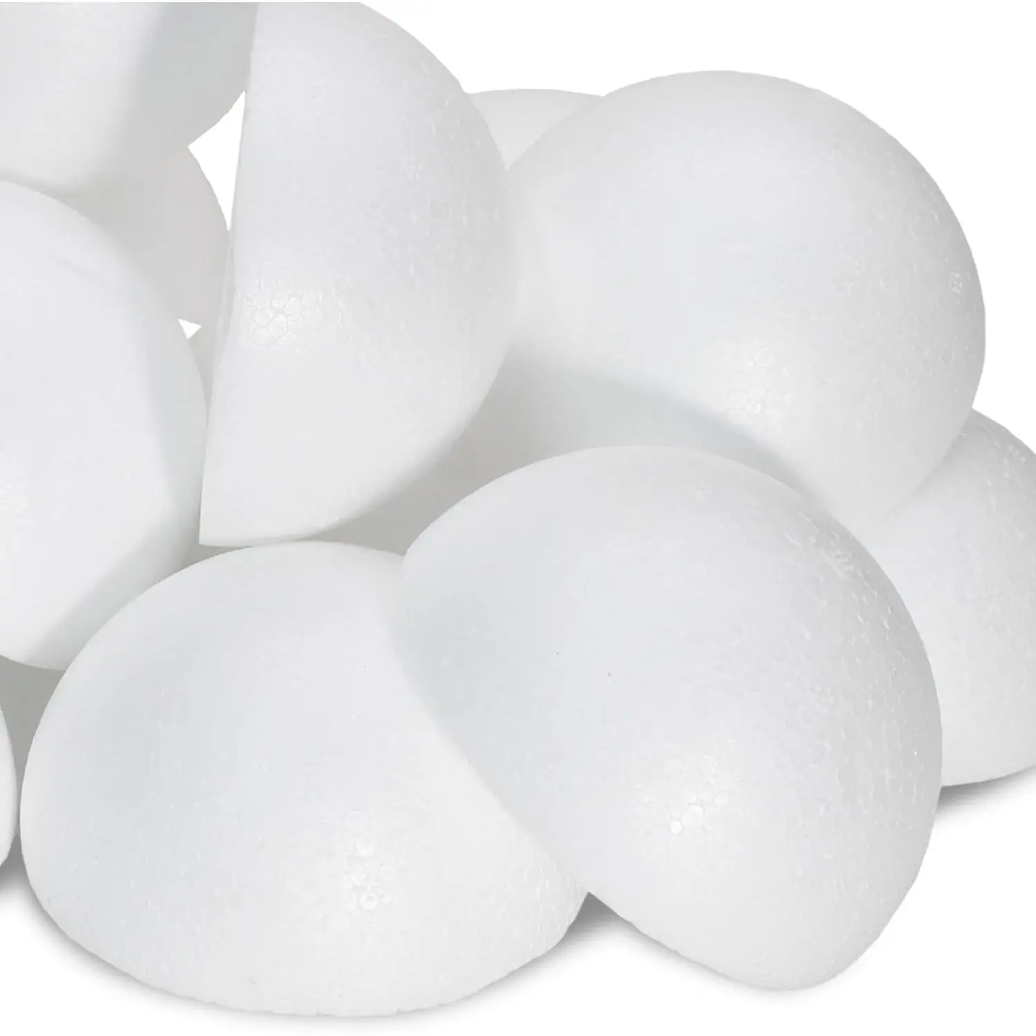 25 count 2 Inch Half  Balls White | Dry  Half Ball, For Festival DIY Projects,  Craft Projects, Christmas & Thanksgiving Day