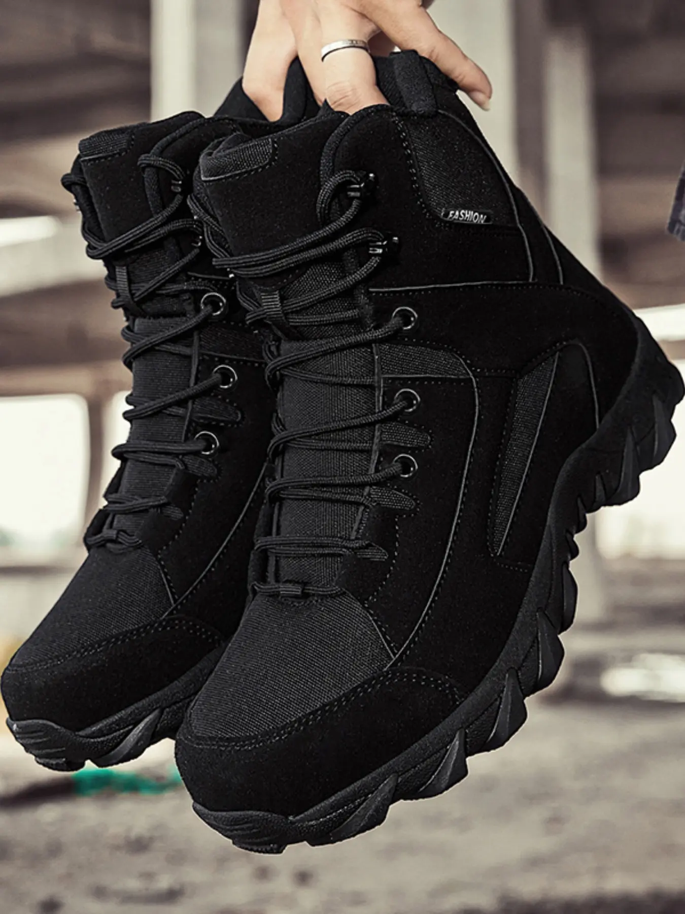 Men's Outdoor Hiking Boots, Durable Military Tactical Shoes, Comfortable High-Top Desert Boot, Fashionable New Delta Mountain Training Boots
