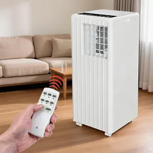 Compact Mobile Portable Air Conditioner 8000 BTU 3-in-1, 45L Daily Dehumidification & 16-31°C Temperature Control, White Freestanding Cooler For Bedroom Dorm & Small Office Rooms