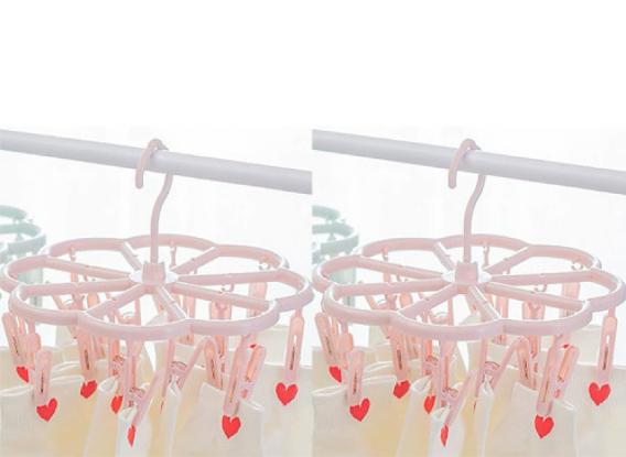 Sock Drying Rack, Foldable Drying Rack Drip Hanger, Portable Underwear Hangers Hanging Drying Rack, Folding Rotatable Sock Drying Rack for Drying Socks Lingerie Baby Clothes Drying Towels, Sock Hanger for Drying, Underwear Hangers for Drying