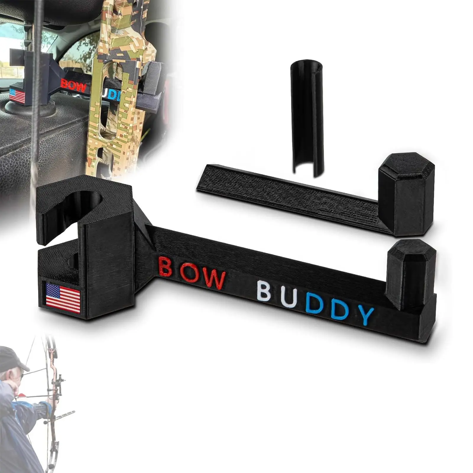 Bow buddy for truck: bow and arrow holder for car headrest - bow buddy for trucks