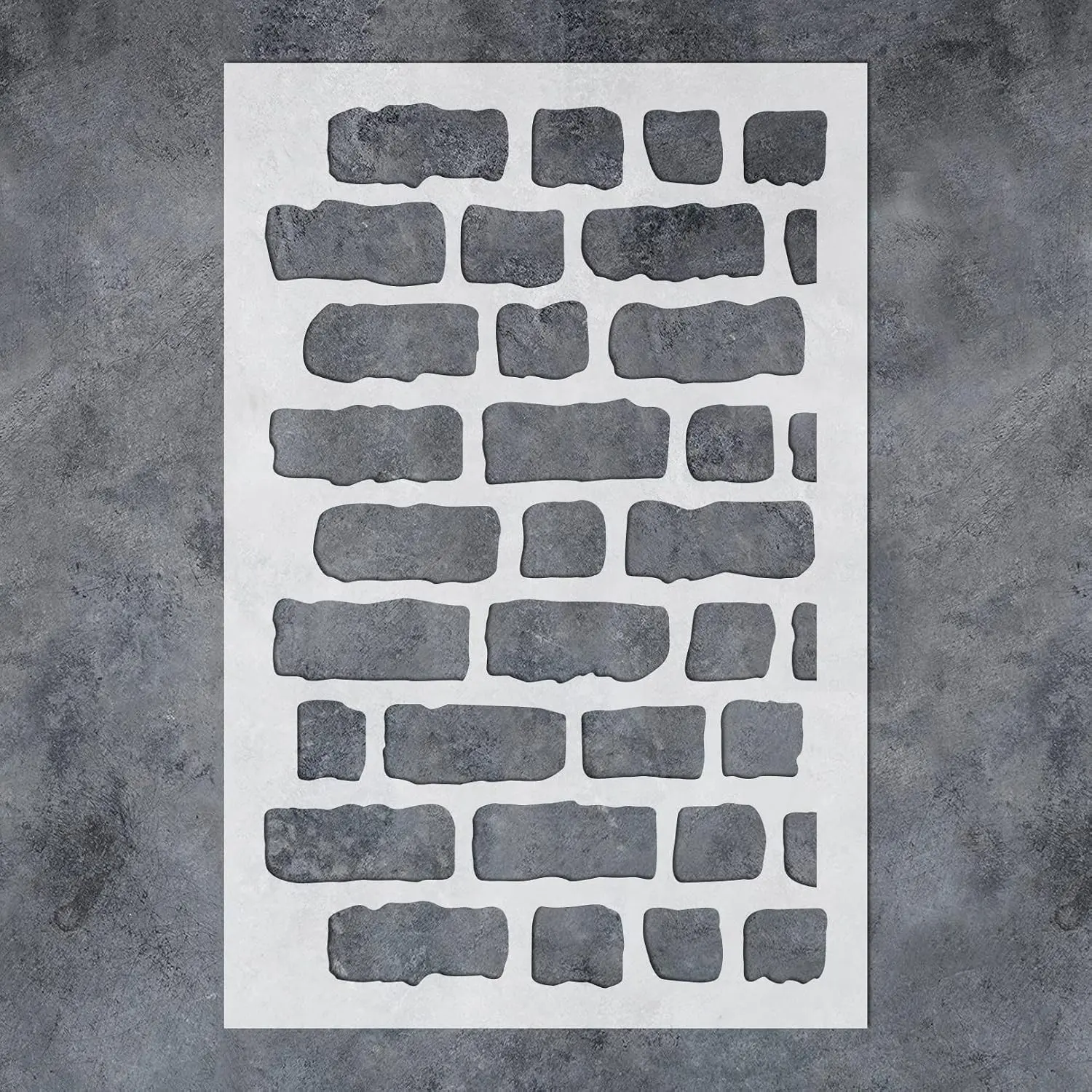 GSS Designs Brick Stencil Template - Reusable Wall Stencils for Painting Large Brick Pattern 16x24Inch - Large Stencils for Home Wall Decor