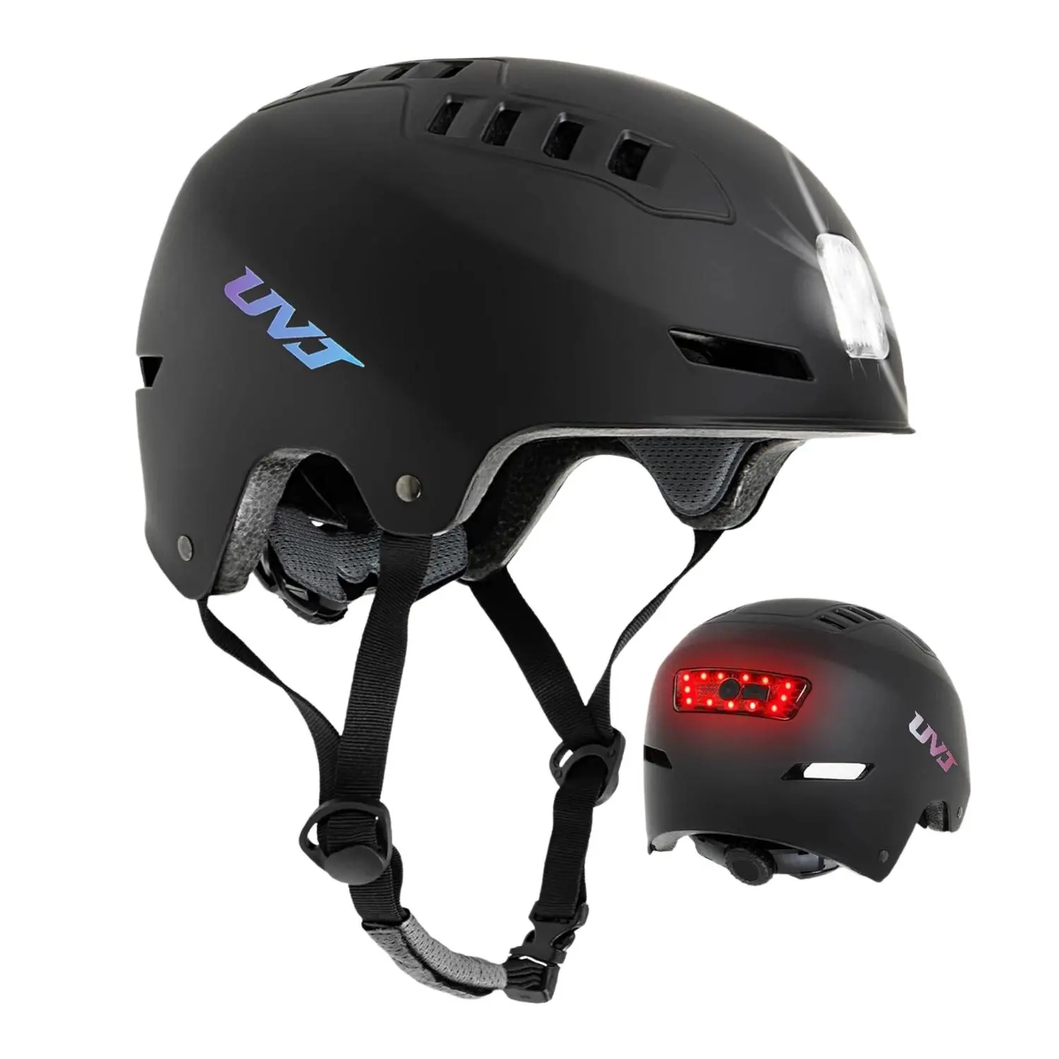 UVJ LED Smart Headgear Cycling Helmet - Dual Motor E-Bike Compatible for Commuters, Quick-Speed E-Bike Upgrades outdoor
