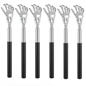 4Pcs/1Pcs Extendable Stainless Steel Back Scratcher, easily reaches tough spots. Lightweight, sturdy and portable, practical scratching tool for home, office, travel and daily use.