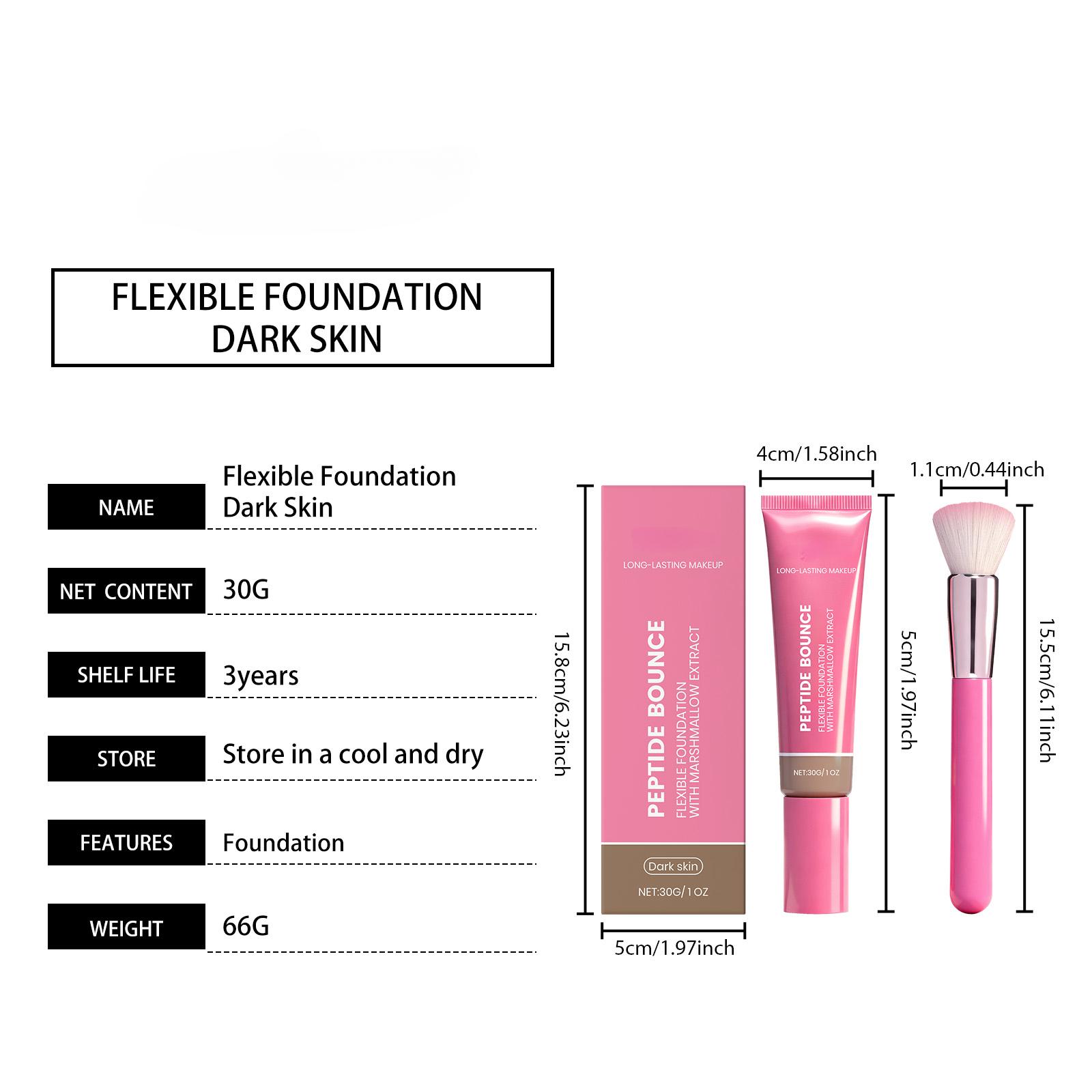 zephoco This Light And Long-Lasting Foundation For Dark Skin Tones Moisturizes, Nourishes And Brightens The Skin, Creating A Matte And Clear Makeup Look