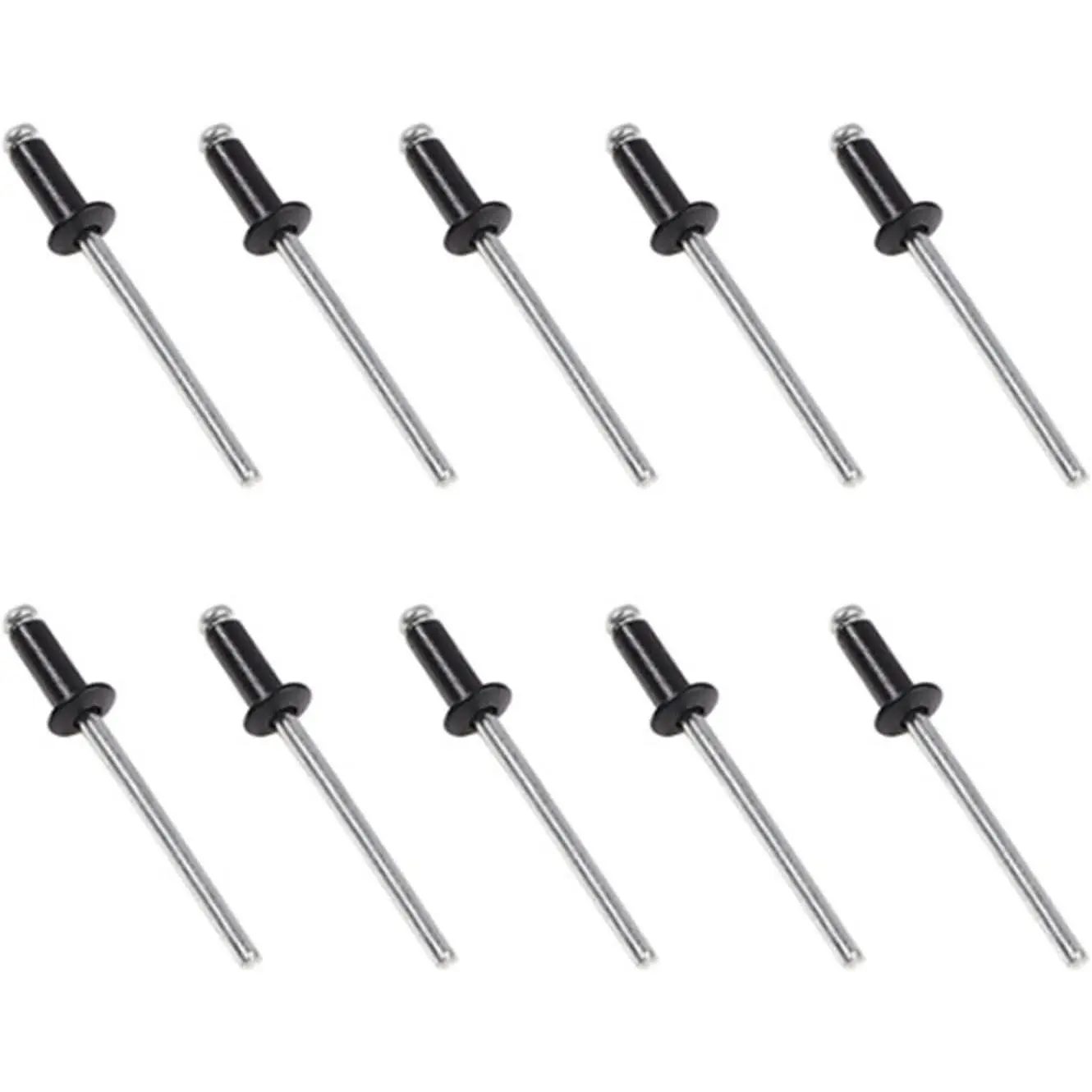 100 PCS 1/8" x 1/4" Aluminum Blind Rivets, 3.2 x 6mm Pop Rivets, BlackGift